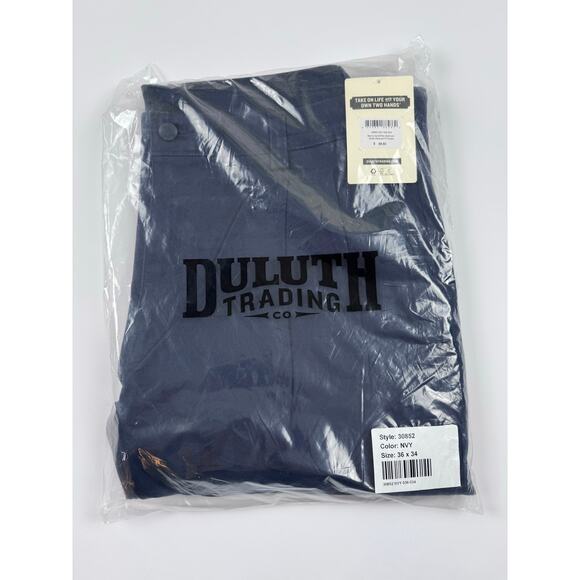 DuluthFlex Ballroom Khaki Pleated Pants – 36x34, Navy, New - Picture 8 of 10